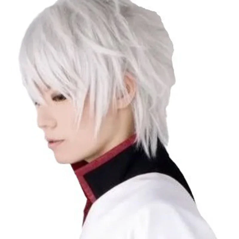 Manga exposição anime role play headwear festa homem vestir-se peruca barra mulher roupas combinar ligeiramente enrolado borda cabelo curto