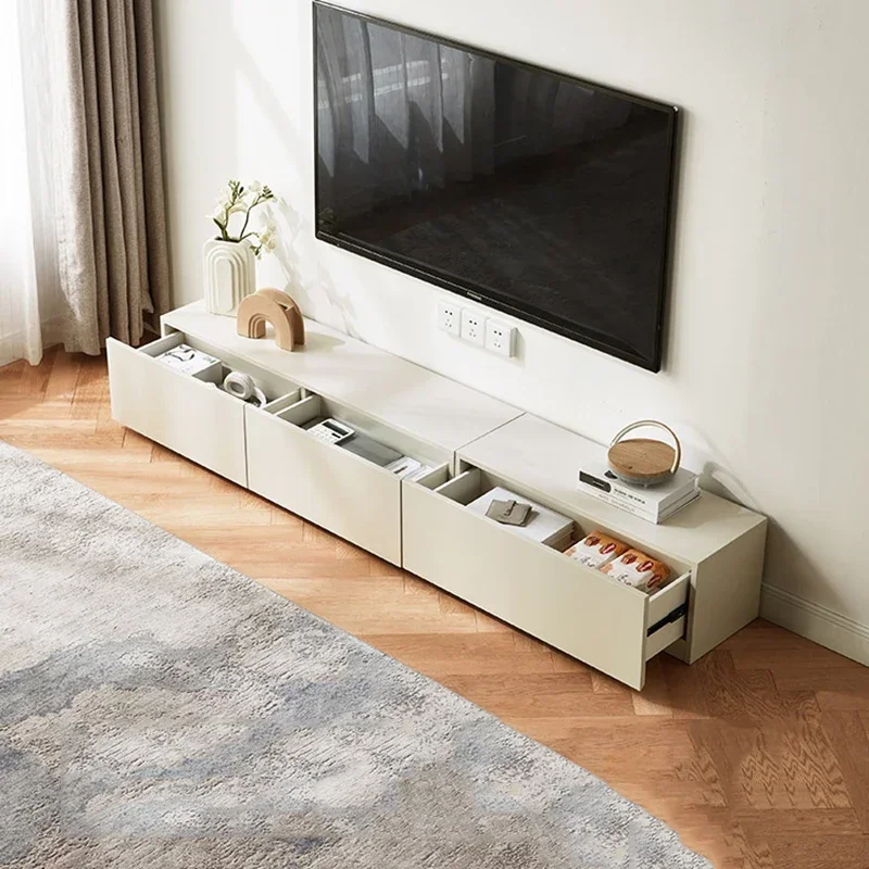مكبر صوت شمالي حامل تلفزيون مصمم أدراج خزائن بيضاء فاخرة طاولة تلفزيون عالمية ترفيه Muebles Para Tv أثاث منزلي