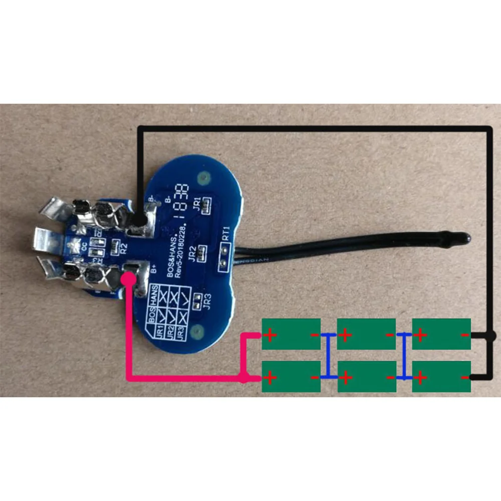 حافظة بلاستيكية لبطارية ليثيوم أيون ، لوحة حماية للشحن لأداة Bosch Lithium Box ، 12V ، BAT412A ، BAT413A ، BAT411