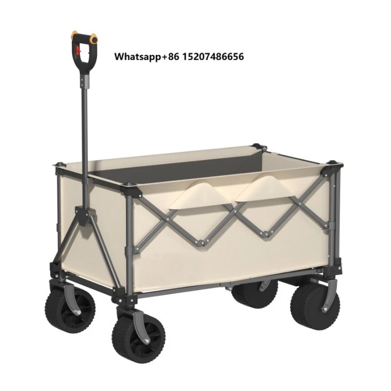 Custom Electric Folding Wagon Ride-On 100kg Load Capacity APP Controlled CE FCC Certified Foldable Cart for Camping Transport
