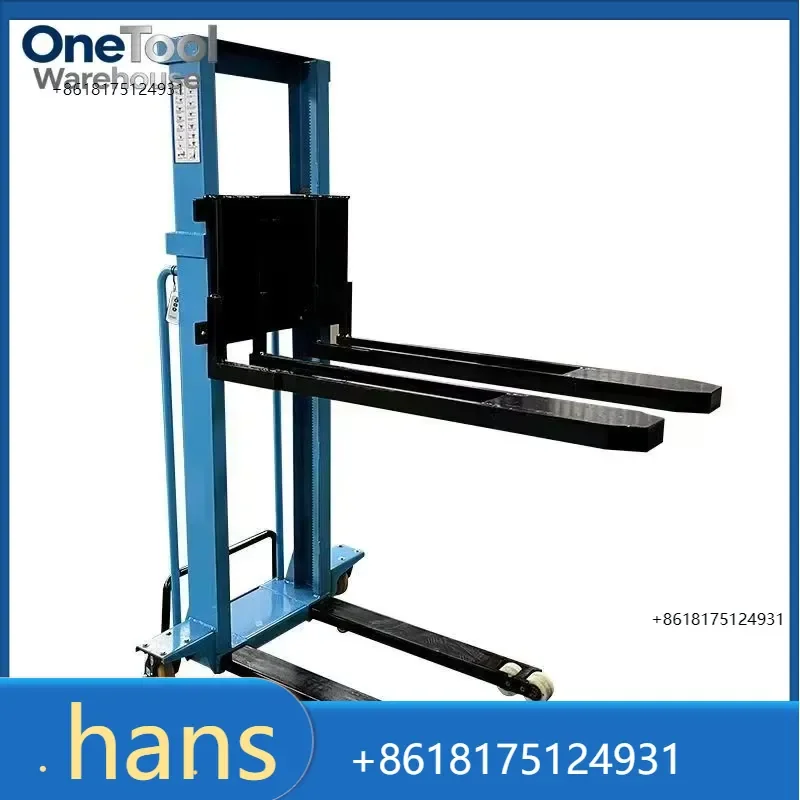 2026 Factory Direct Sales Product in 2026-Remote Control Electric Pallet Stacker, 1 Ton Load Capacity,