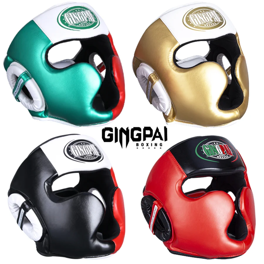 

Adults Children Boxing Helmet MMA Sanda Muay Thai Taekwondo Full-Covered Shock Absorption Headgear Training Protective Equipment