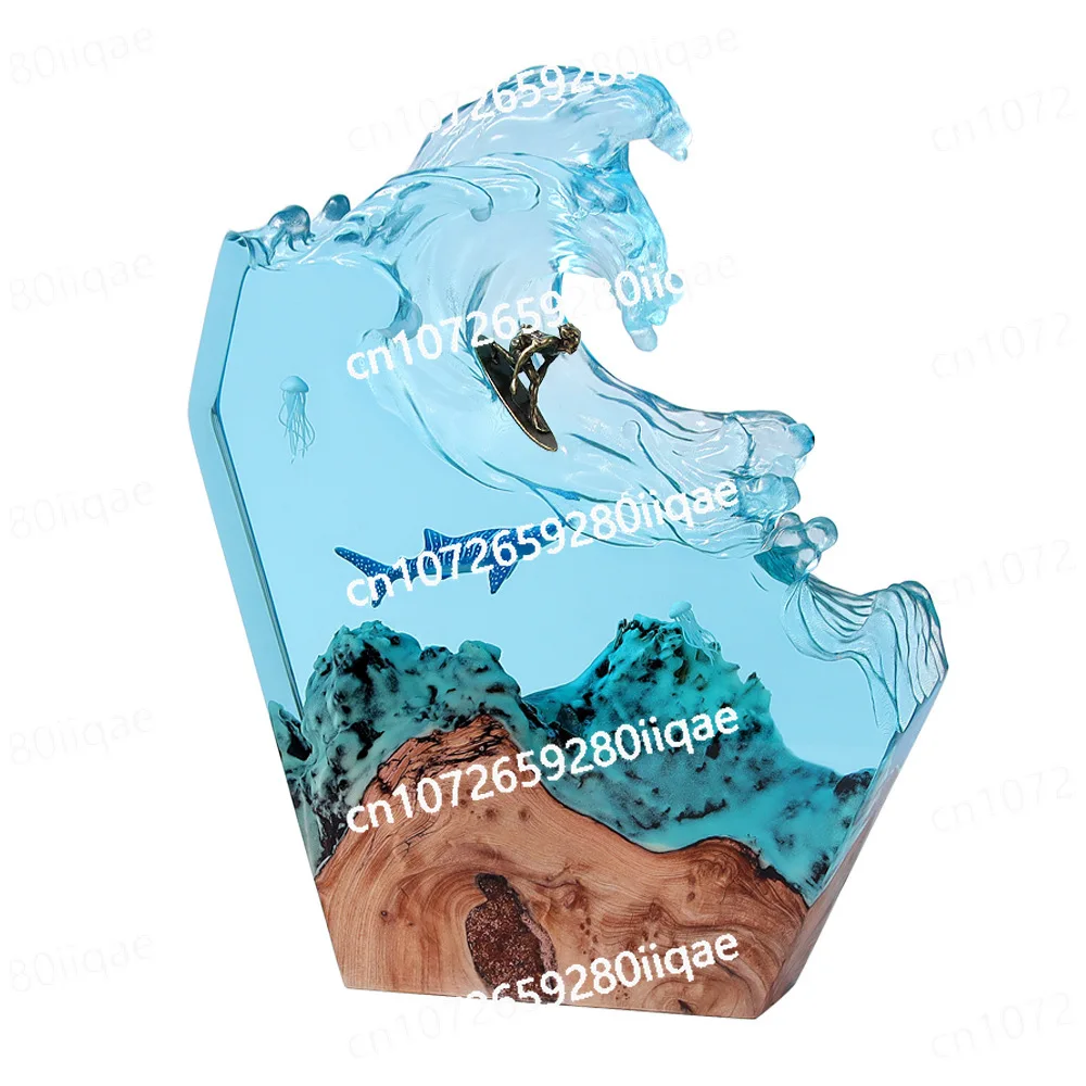 

Table Light Creactive Art Decoration Lamp Jellyfish Shark SurfingTheme Night Light USB Charge