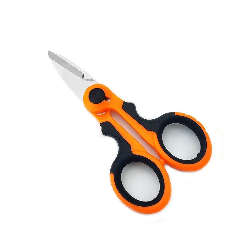 Imagem -02 - Household High Carbon Steel Scissors Tesouras Eletricista Descascando o Fio Cortar Ferramentas para Tecidos de Papel e Cabo Novo