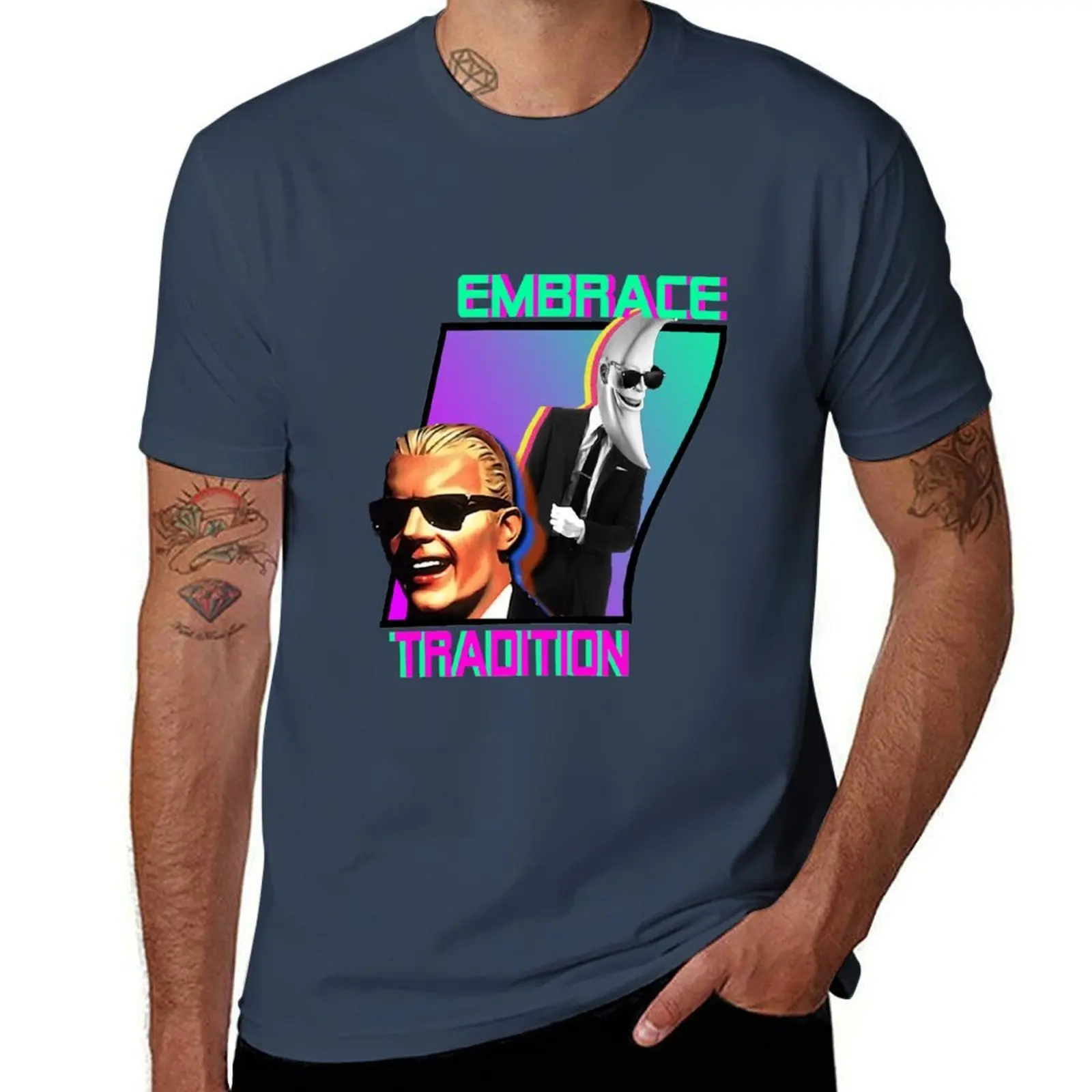 

EMBRACE TRADITION T-Shirt Fashion Casual Short Sleeve T-Shirt
