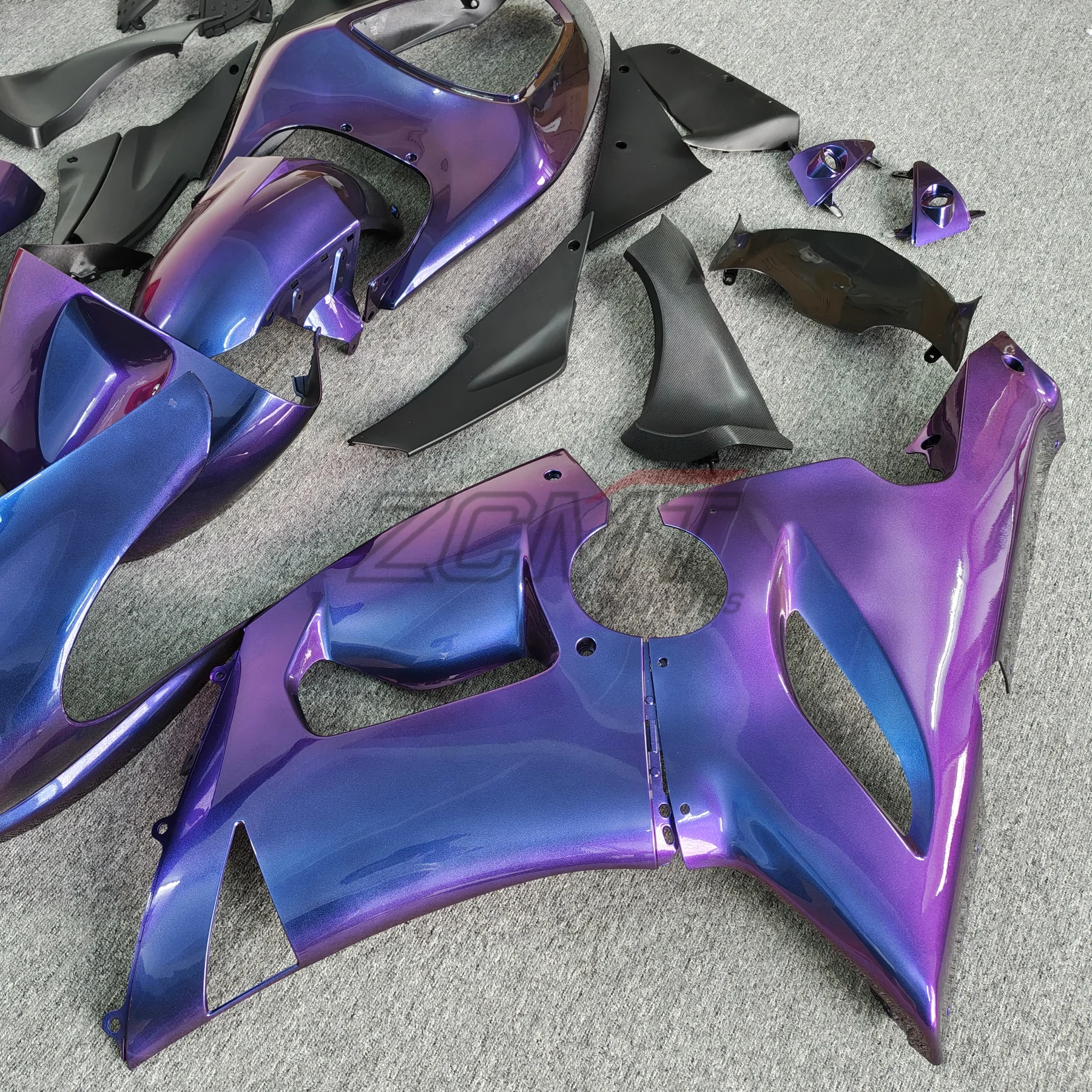 

Motorcycle Fairing Kit For KAWASAKI ZX-6R ZX6R 636 2005 2006 ABS Plastic Fairings Kits Colour Bodywork