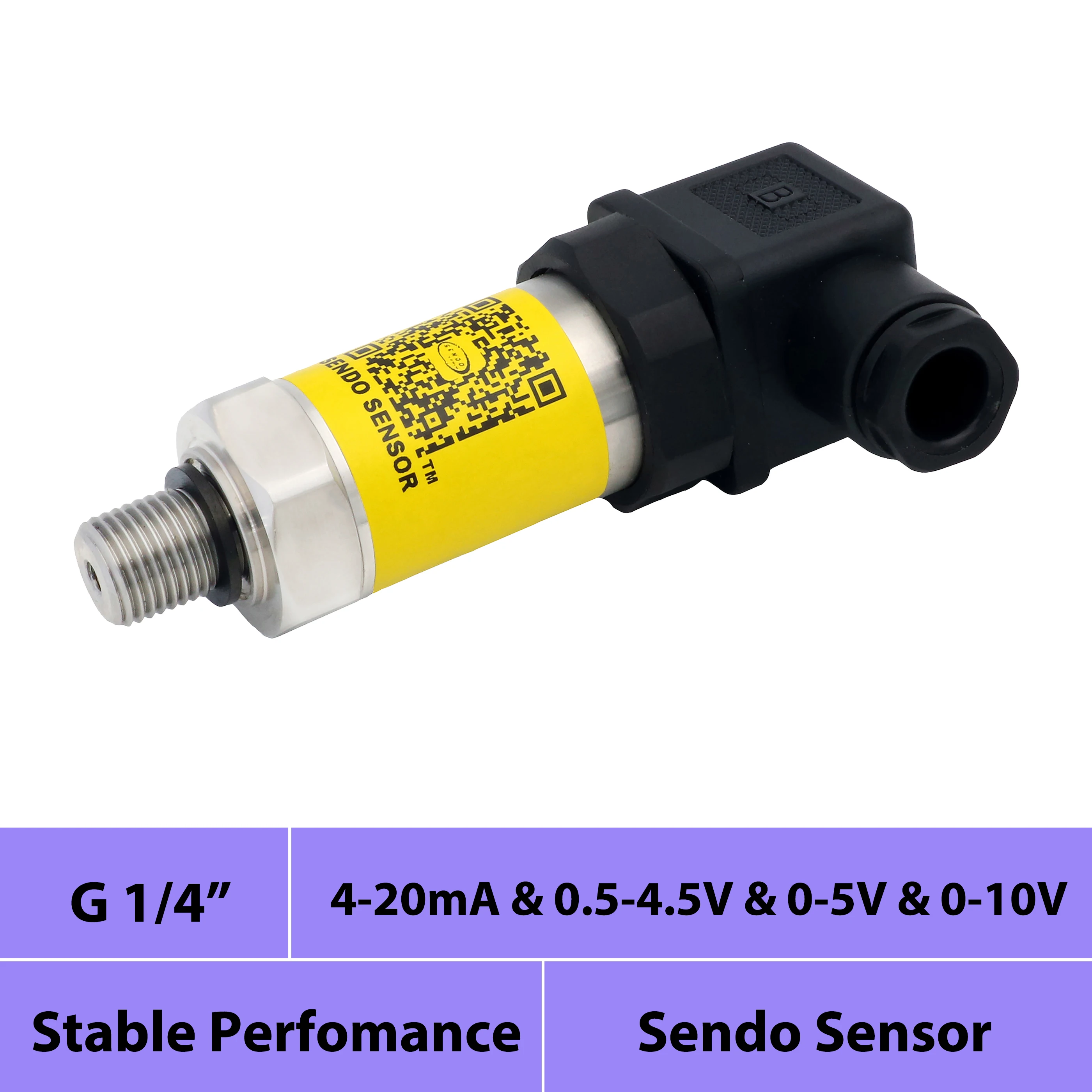 

Water oil pressure sensor transmitter 4-20mA 0.5-4.5V 0 5 v 0 10V 0 20mA signal gauge 150 200 300psig 1/4 BSP thread DIN43650A