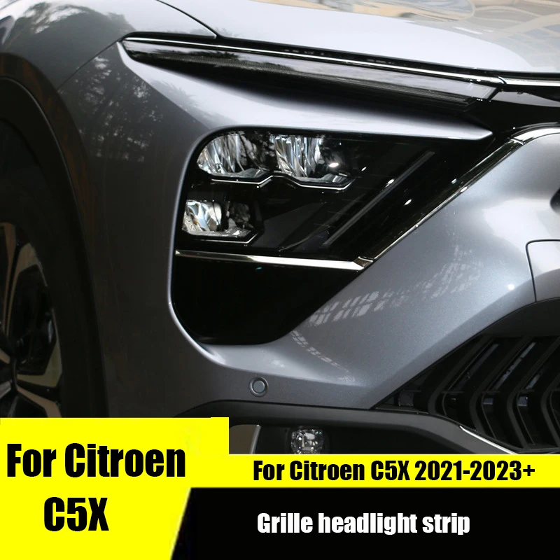 

Для Citroen C5X Специальная декоративная лента из нержавеющей стали для модификации фары