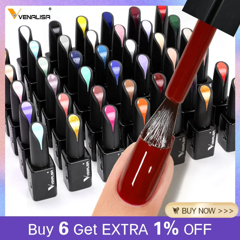 Venalisa 15ml Nail Gel Polish Semi Permanent Jelly Color Enamel Primer Base Coat Top Coat UV Gel Nail Varnish Soak Off Manicure