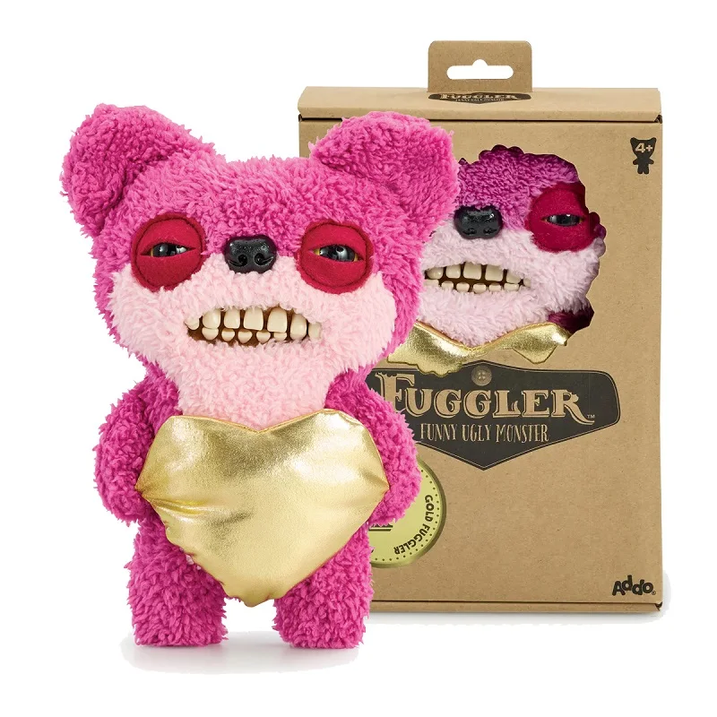 Original Fuggler Ugly Monster Gold Fuggler GREEDY GRINNER TEDDY BEAR NIGHTMARE GRIN GRIN Soft Toy