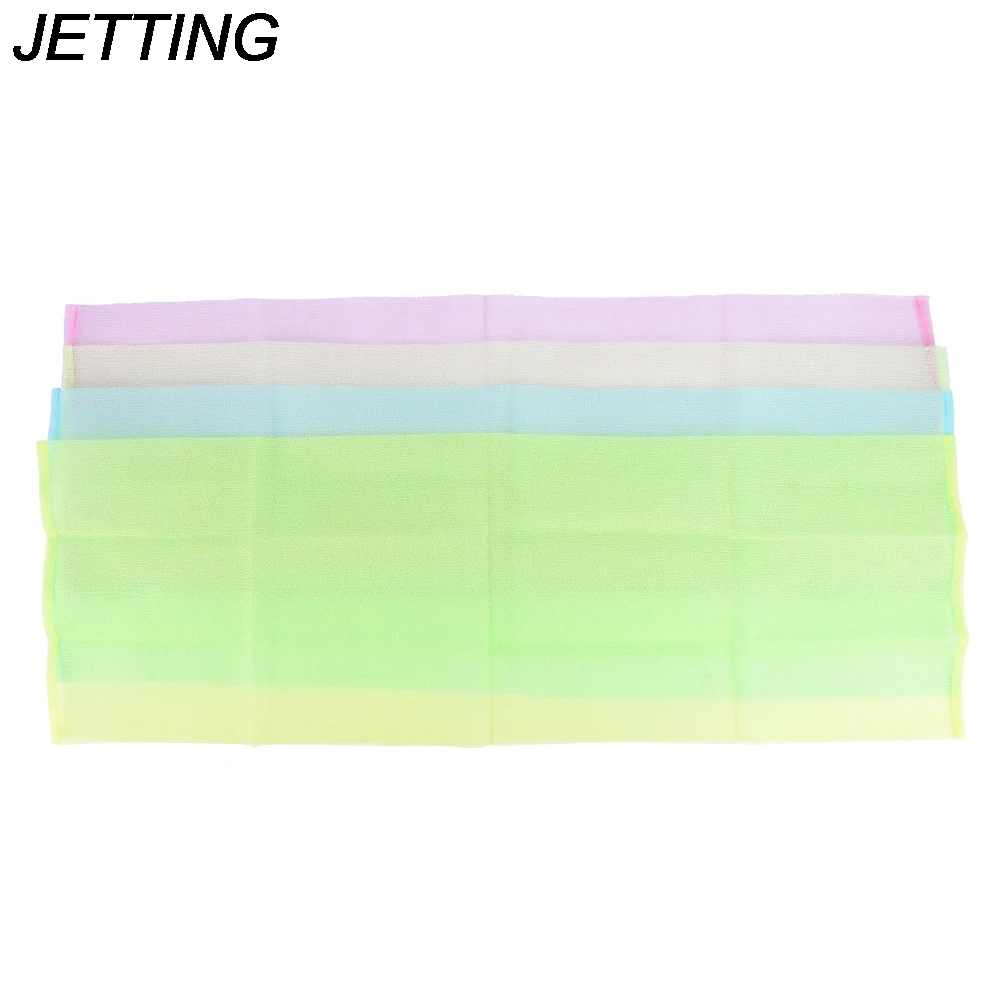 New Nylon Japanese Exfoliating Beauty Skin Bath Shower Wash Cloth Towel Back Scrub Body Cleaning Washing Sponges & Scrubbers