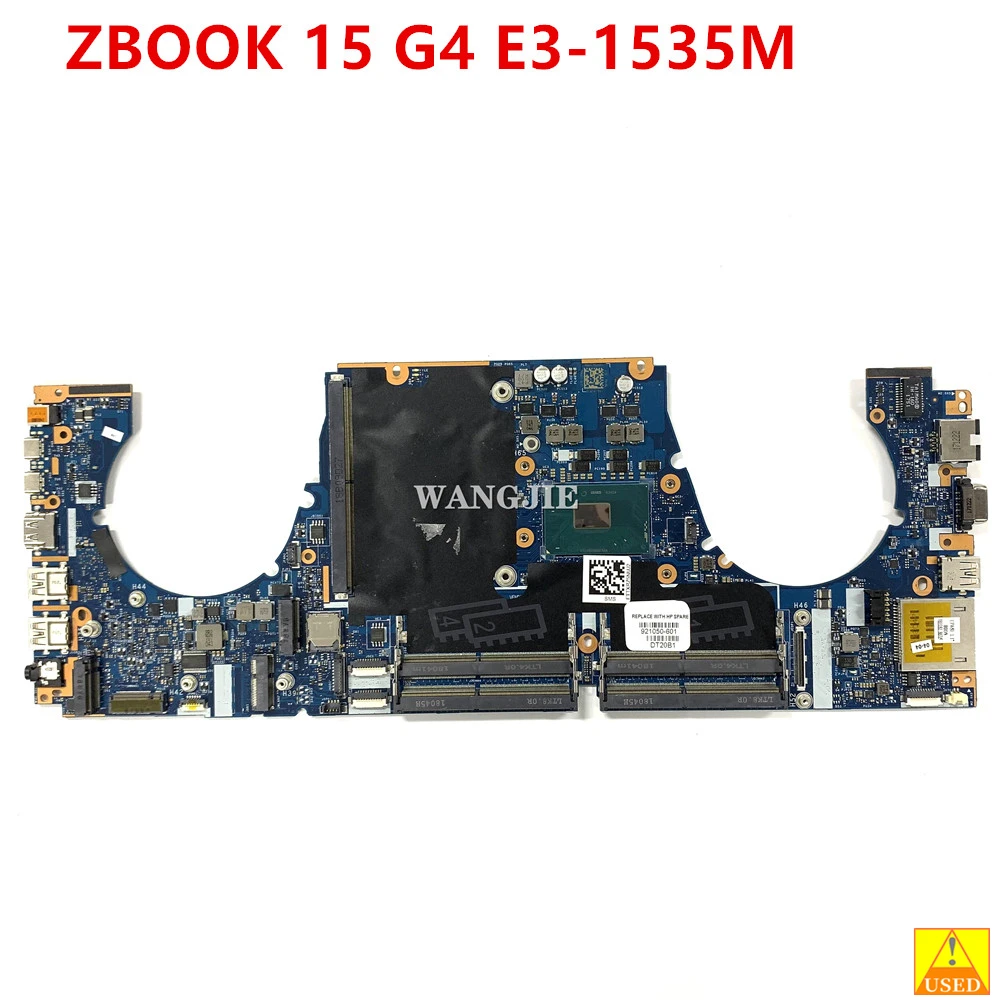 

921050-001 921050-601 15 G4 Notebook Mainboard For HP ZBOOK 15 G4 Laptop Motherboard With E3-1535M V6 CPU LA-E161P