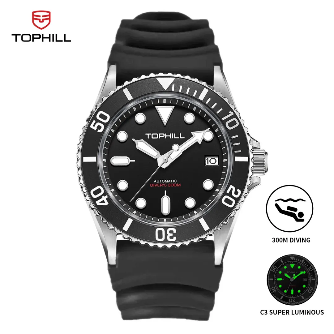 TOPHILL 300M TD007G Herren-Taucheruhr NH35 316L Automatische mechanische Uhr Wasserdicht
