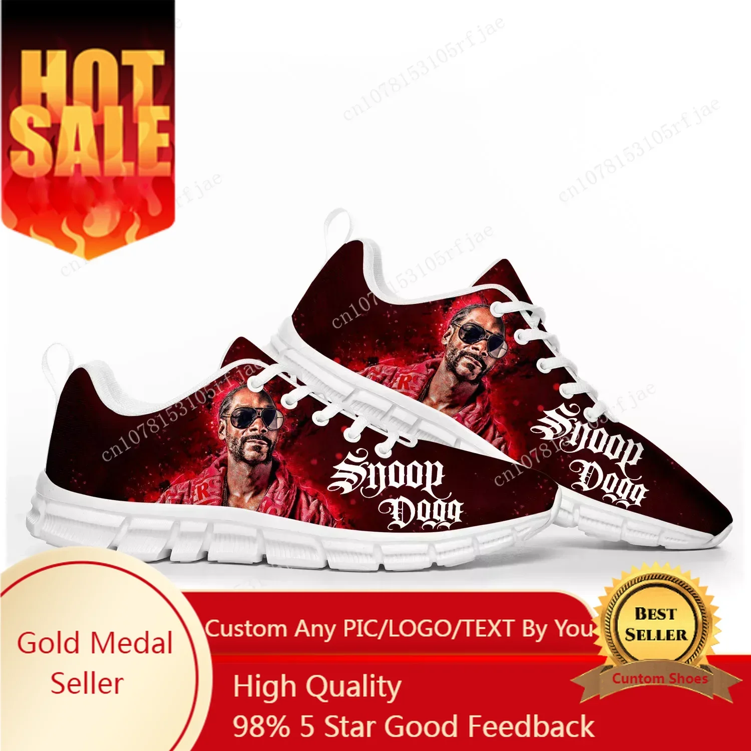 

Snoop Dogg Rap Sports Shoes Mens Womens Teenager Customized Sneakers Casual Tailor-Made Couple Shoe