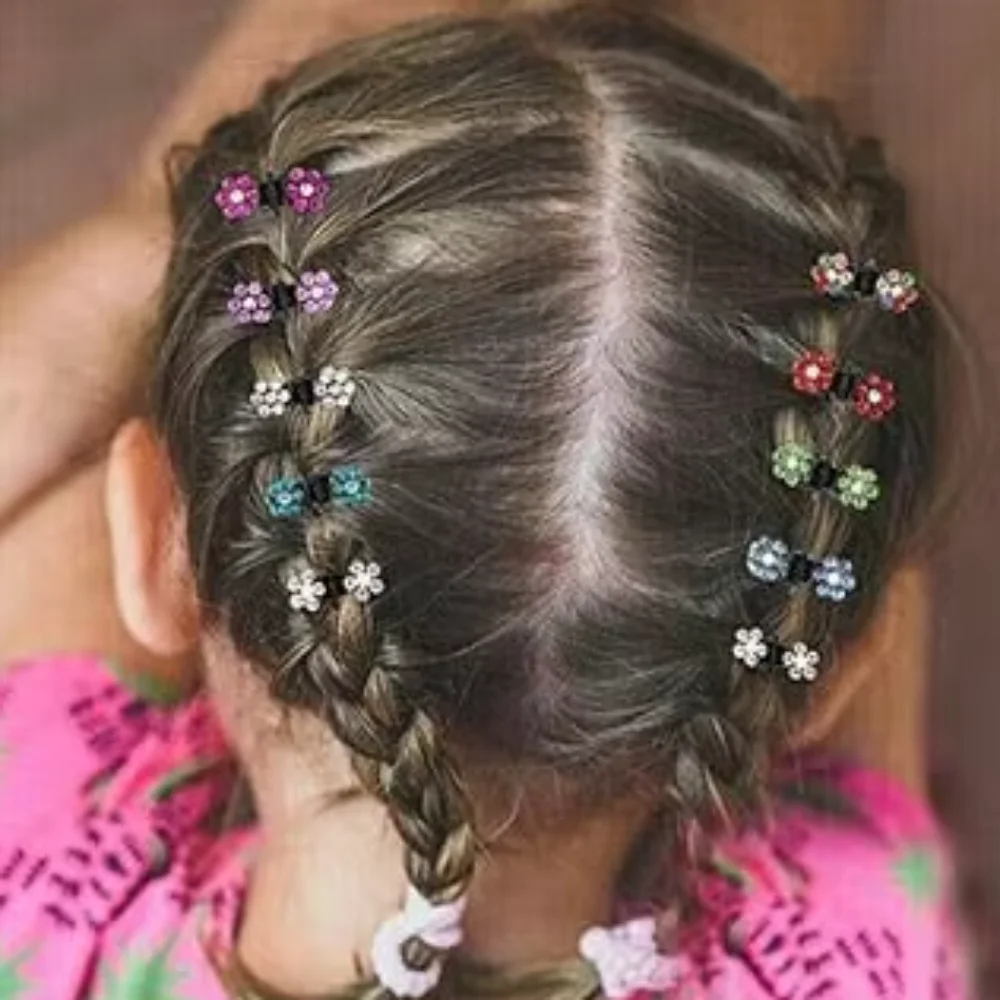 Cute Crystal Headwears Girls Hair Clip Headwear Clip Grip Mini Hair Claw Claw Clip
