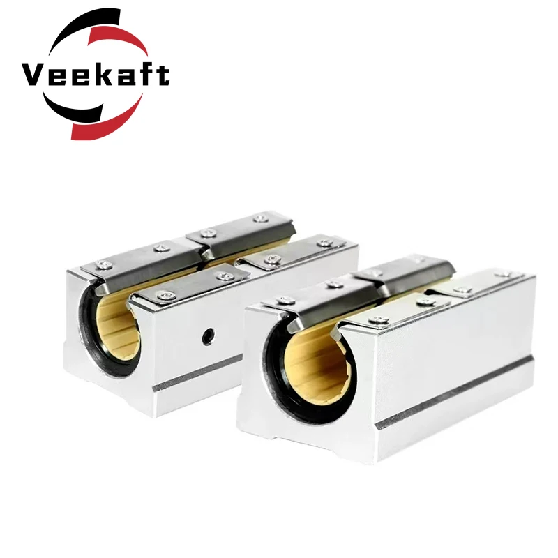 Veekaft 1 قطعة نوع مفتوح الهندسة البلاستيك الخطي تحمل SBR16LQS SBR20LQS SBR25LQS SBR30LQS للدليل الخطي CNC SBR #2