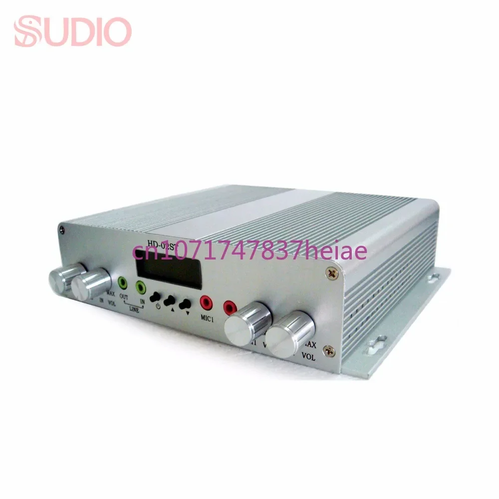 15W/ 25W FM radio transmitter stereo PLL broadcast station 88MHz-108MHz, 2 MIC Input audo amplifier for home school church