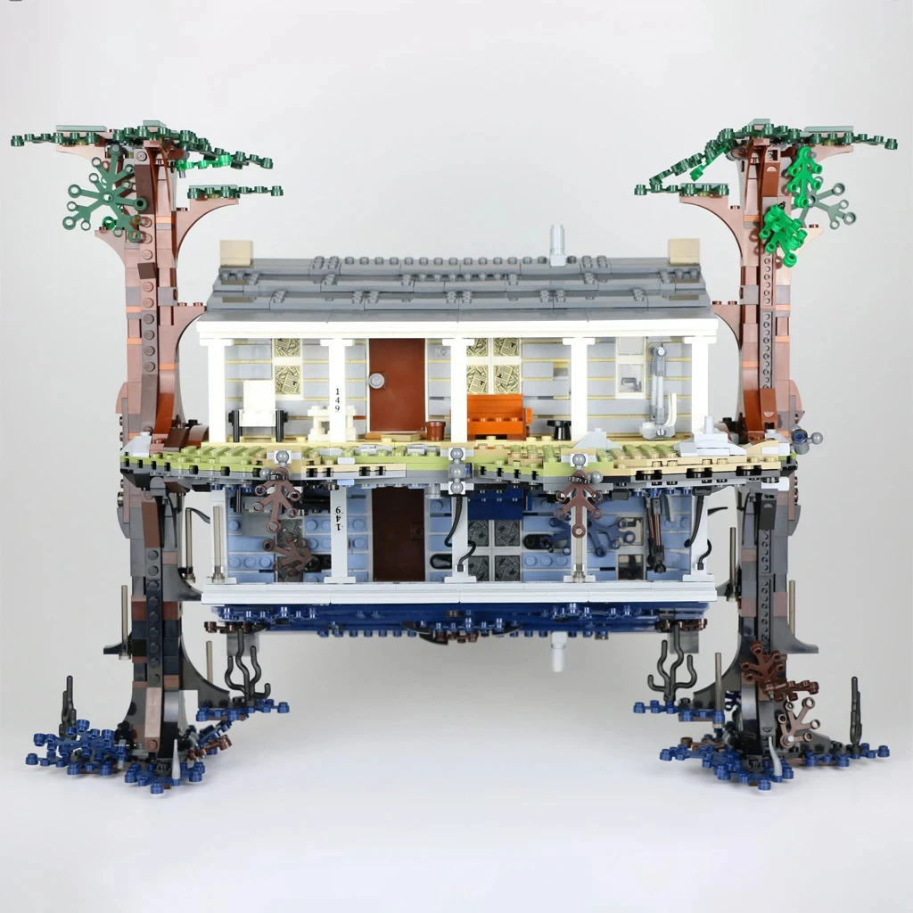 Nowy produkt: Dziwna historia o odwróconym świecie, trudny w montażu horrorowy model chłopca 75810, zabawka z klocków.