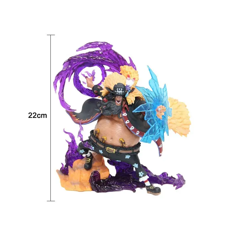 22cm Blackbeard Marshall D Teach Figures Manga One Piece Anime Figure Black Beard GK Statue Model Collection Room Ornament Gift