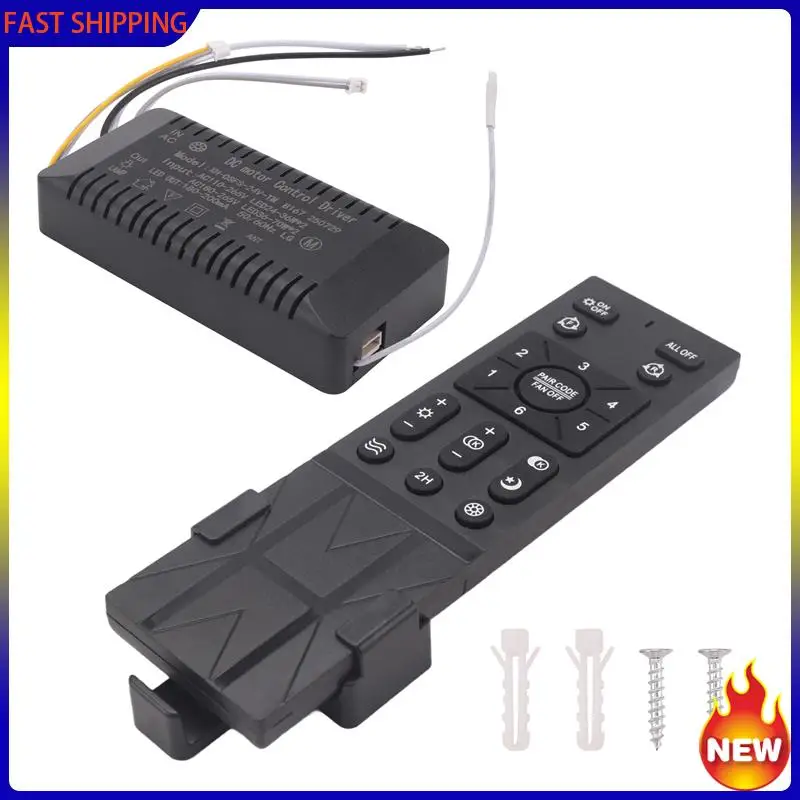 

Комплект дистанционного управления потолочным вентилятором Hot Trend с 6-скоростными настройками, сменный пульт дистанционного управления потолочным вентилятором, регуляторы затемнения, 110-265 В