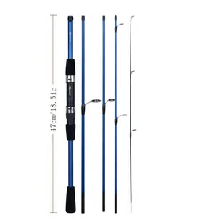 Telescopic Fishing Rod, Spin Rod/ Casting Rod, 4-5 Sections Carbon Hand Rod 18.5in-20in Portable Fishing Pole for Fishing