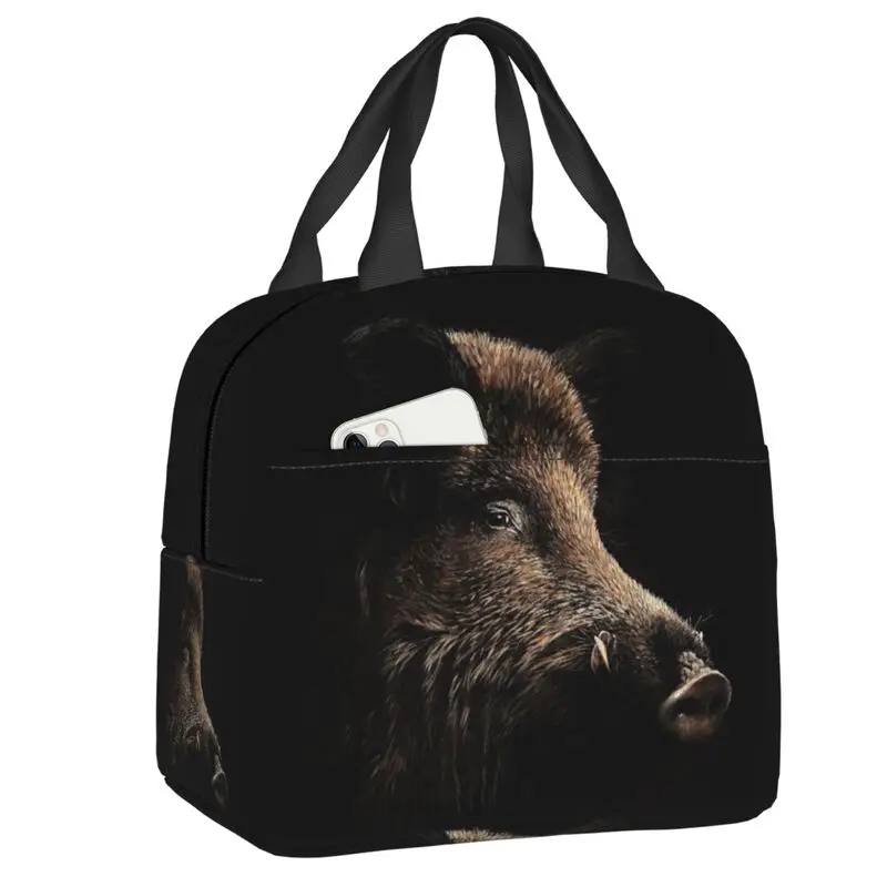 Wild Boar Insulated Lunch Bag for School Office Leakproof Thermal Cooler Lunch Box Women Children