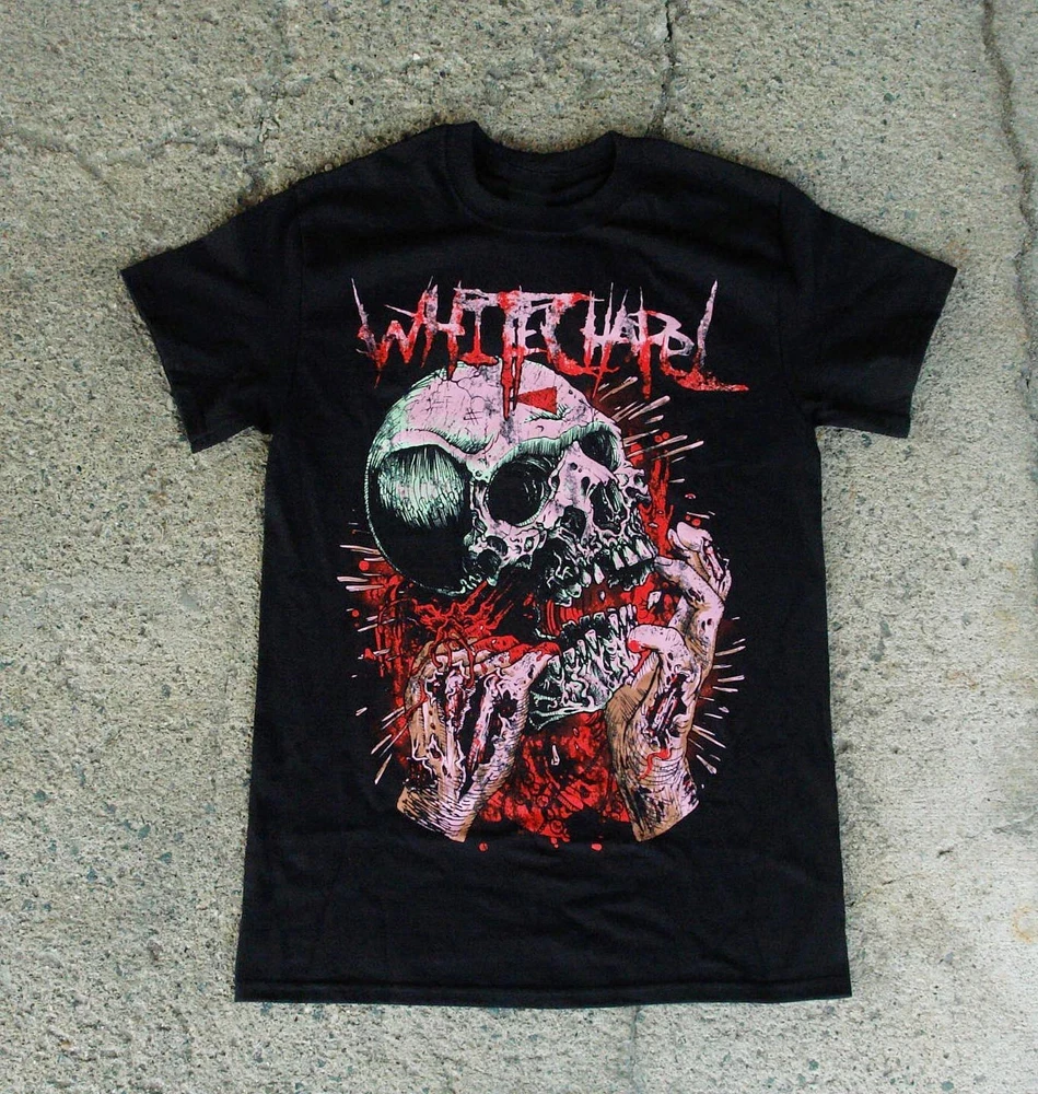 

Whitechapel Band Black T Shirt All Size Black T-shirt Unisex Shirt Tee Men Women Summer Casual Crew Neck Black Casual Cotton Tee