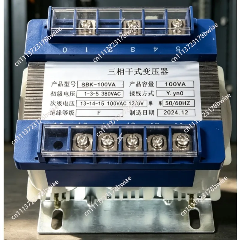 Three-Phase Dry-Type Transformer 380V to 100V 100W Transformer SBK100VA Three-Phase 4-Wire Metering and Sampling