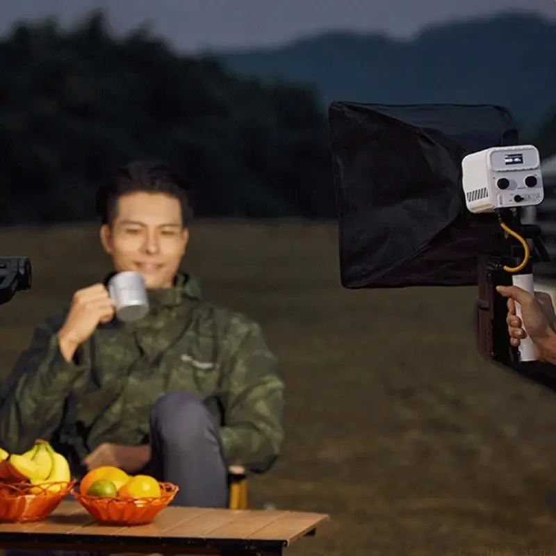 E56B Power Supply Handle for ML60II Bi Video Light Outdoor Photography Fill Light V-port Battery Grip Holder Bracket