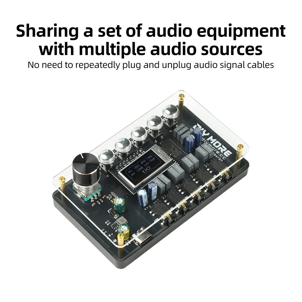 DC 5V TDA7440 CW Audio-Switcher-Verstärkerplatine mit Klangregelung Typ C-Schnittstelle DM-TB4C02 – Detail 5
