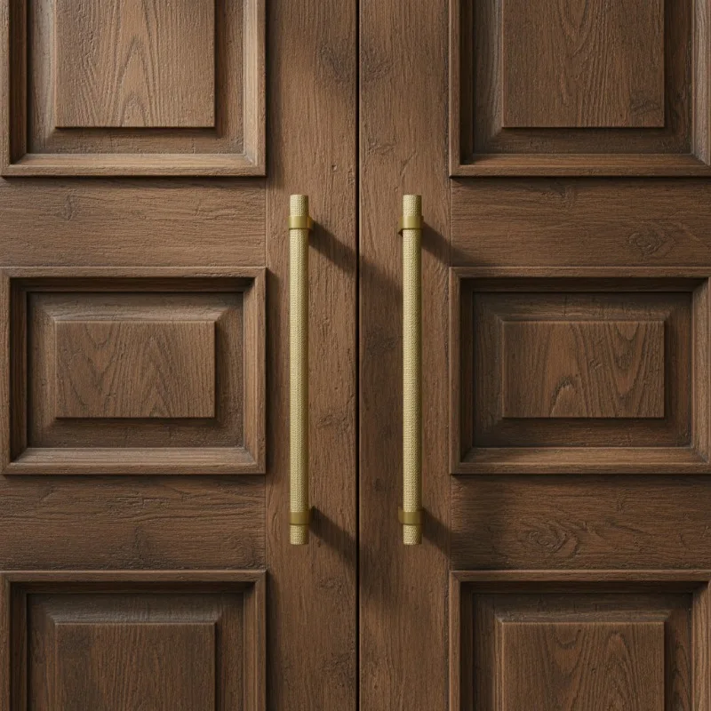 2026 new high-efficiency custom non-electroplated brass door handle