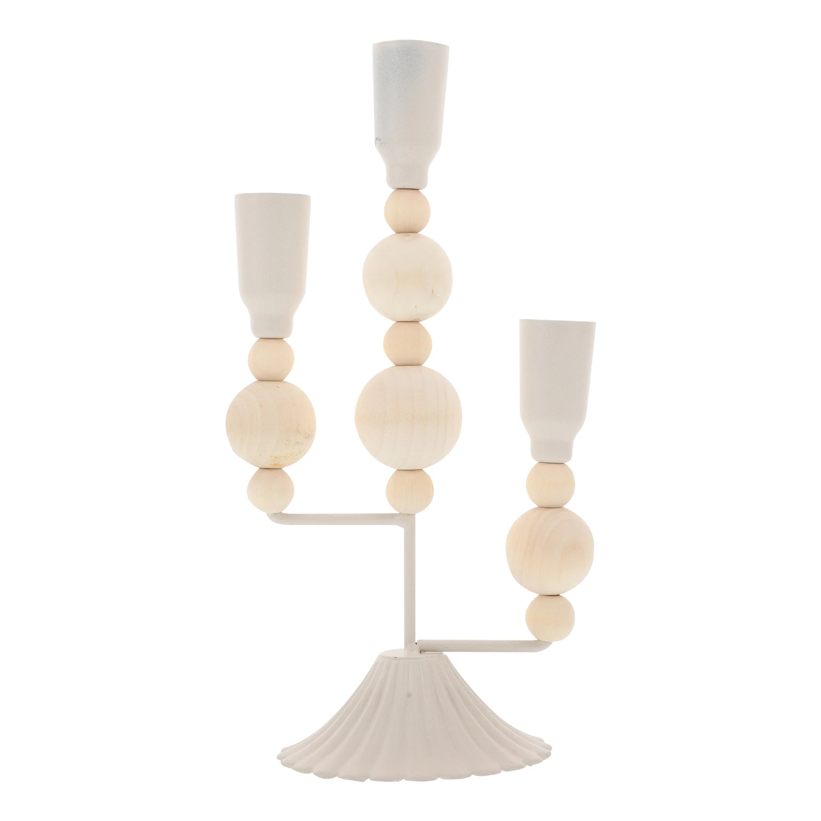 

French Wooden Candlestick Dinner Table Decor Holders for Decoration Party