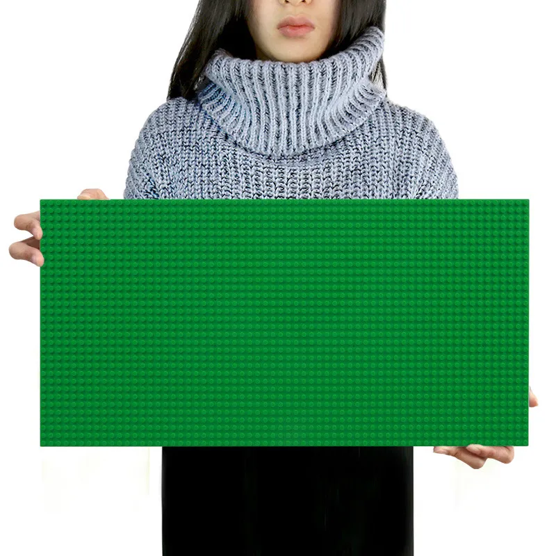 32*64 gaten klassieke bouwstenen basisbord, doe-het-zelf geassembleerde bouwstenen muur compatibel met merk cadeau speelgoed voor kinderen