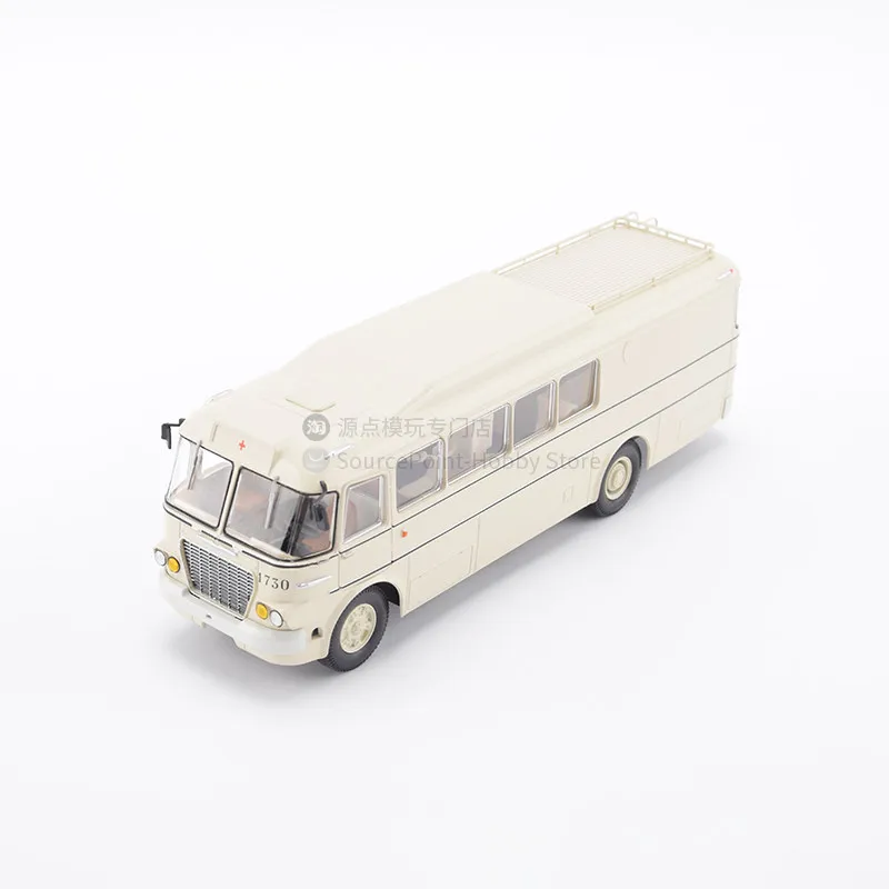 Diecast 1:43 Scale Soviet Medical Bus IKARUS-630 Special Medical Equipment Plastic Car Model