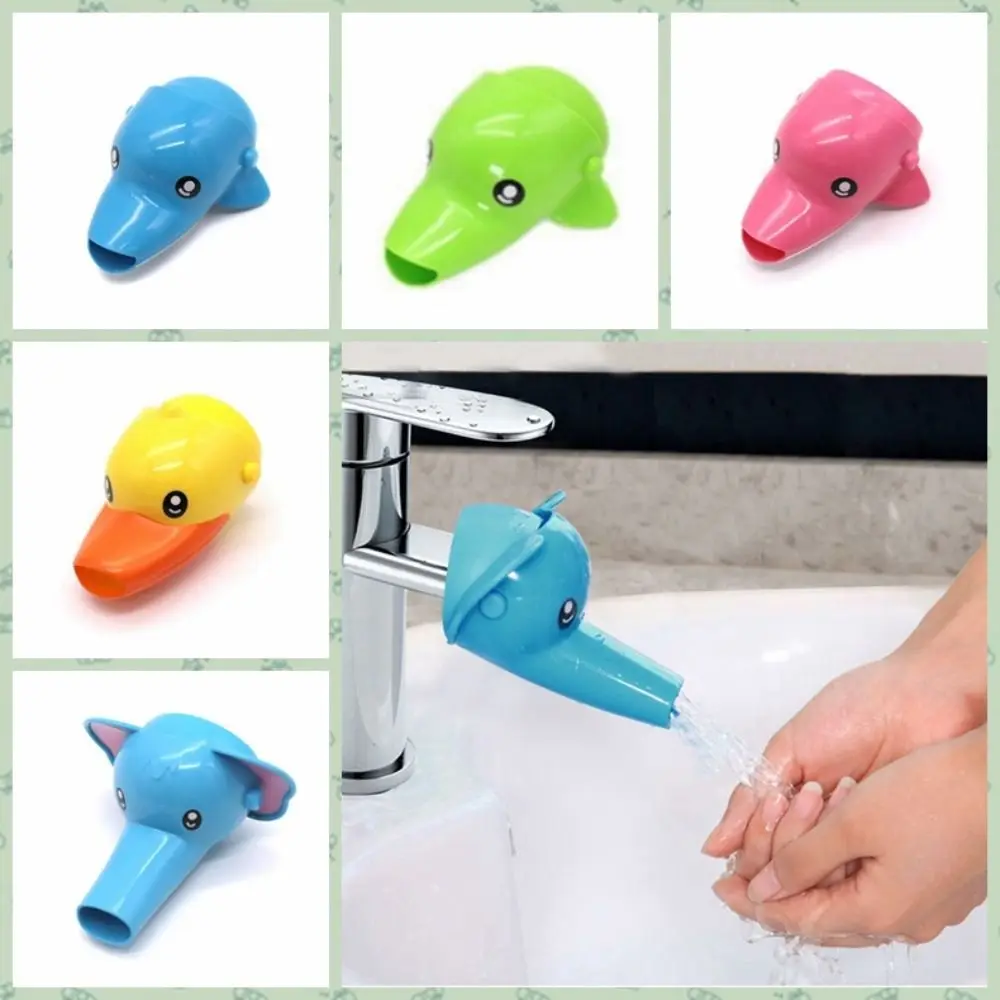 Cute Lovely Duck Elephant Kitchen Faucet Extender Cartoon Splash-proof Baby Washing Helper Sink Accessories Water Tap Extender