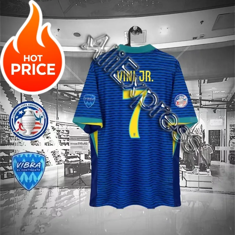 2025 Summer Brazil Jerseys Home and Away Fans Players Edition America Vinicius Cup Endrigo Rodrigo Quick-Drying T-Shirt Y2K