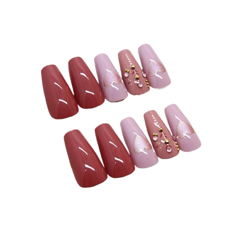 

Simple Nail Patch Removable Nails Simple Solid Color Wear Nail