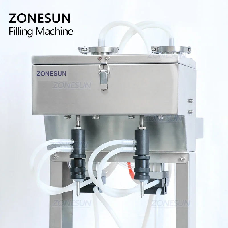 ZONESUN Liquid Perfume Fragrance Vacuum Filling Machine Pneumatic Bottle Filler Filling Equipment