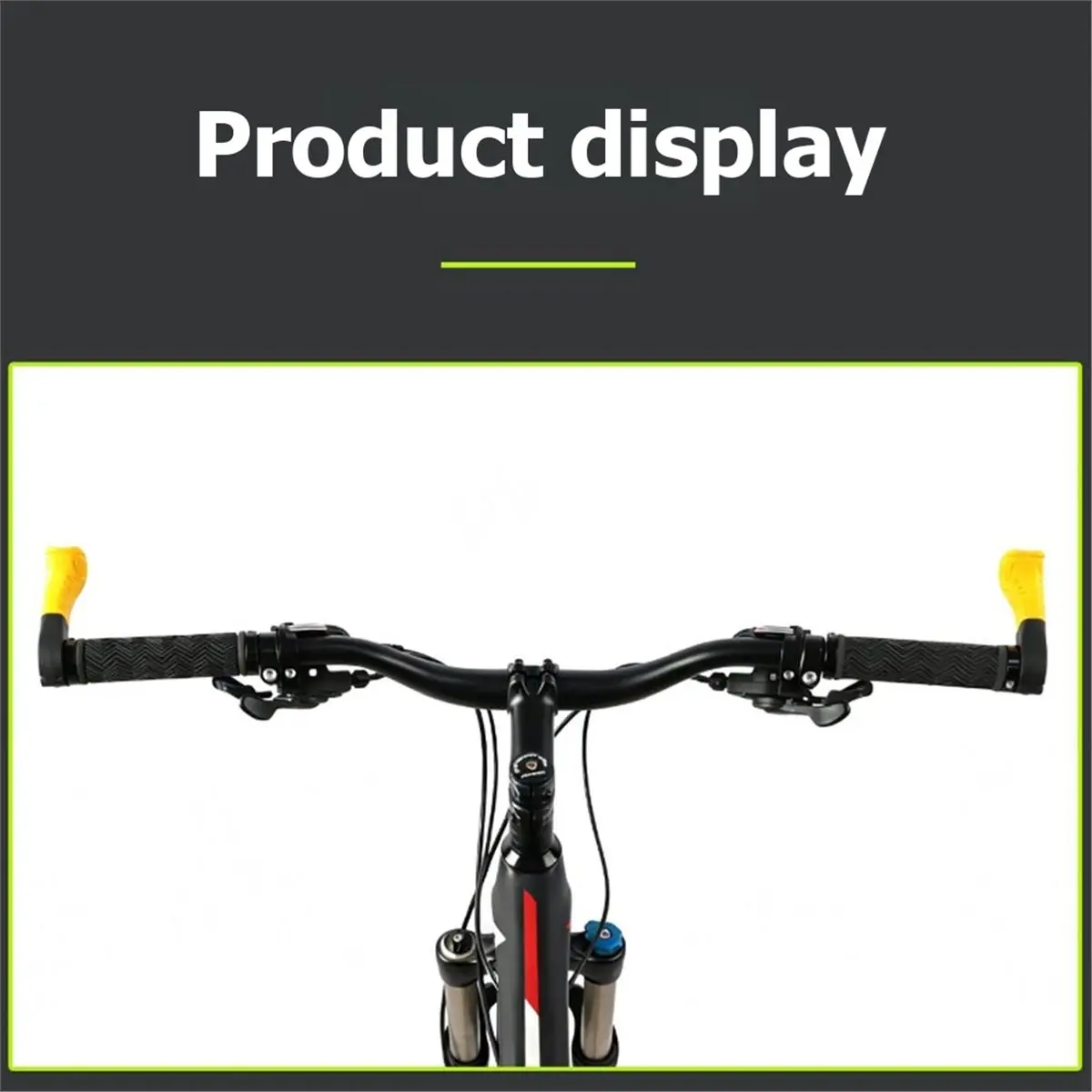 Poignées de soutien pour le pouce de vélo de montagne xin12 pour un soutien amélioré et un soulagement de la fatigue, conception antidérapante pour vélo de route/BMX Jaune