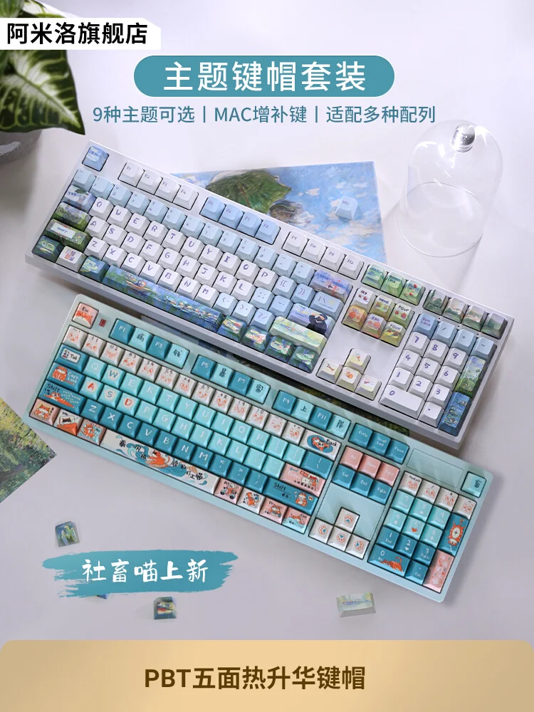 

131ilo Master Master Master Master Series Механическая клавиатура Колпачки для клавиш из ПБТ с термосублимацией