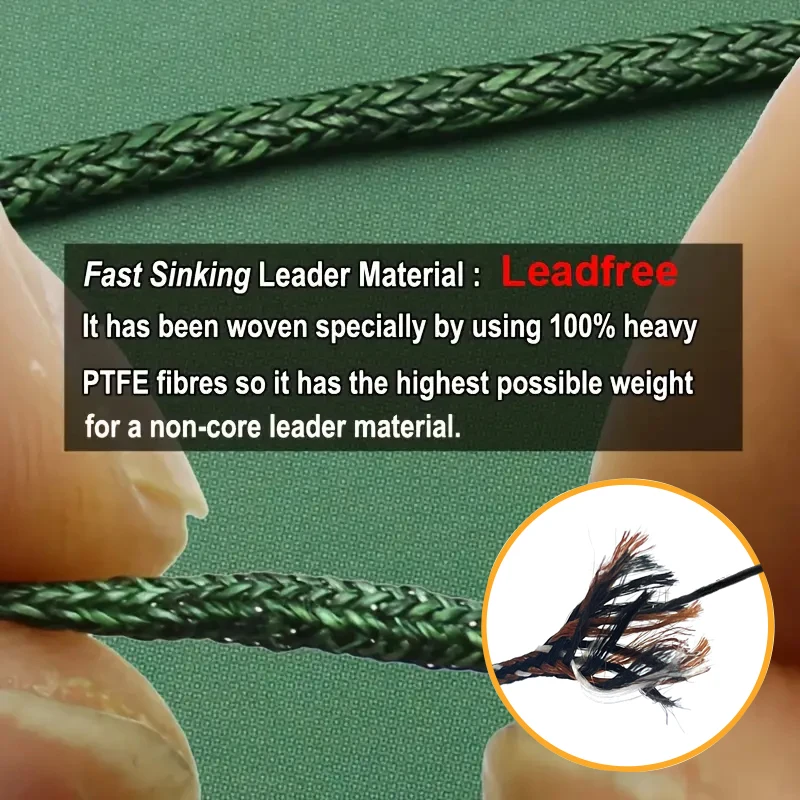 YOTO Chod Rig Leadcore – Líder trenzado de carpa sin plomo - imagen 4
