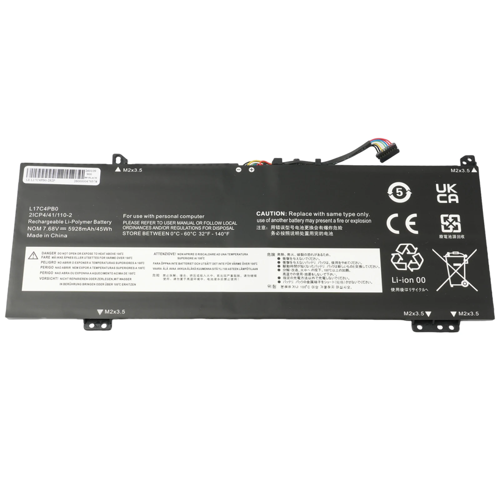 Nueva batería para portátil L17C4PB0 para Lenovo Xiaoxin Air 14ARR 15ARR Ideapad 530S 14IKB 15IKB Yoga 530 Flex 6 L17M4PB0 L17C4PB2