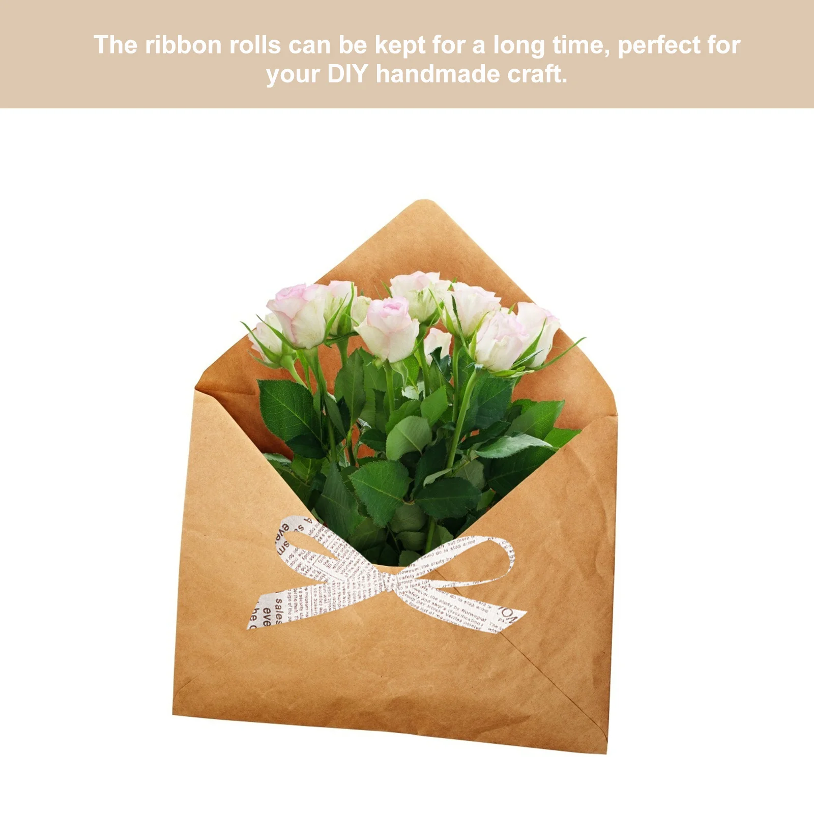 

5 Rolls Natural Burlap Ribbon Linen 1 Inch Wide 10m Long for DIY Craft Accessories Gift Wrapping Decoration Ribbon