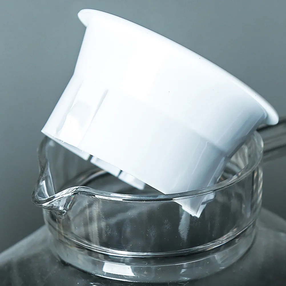 4Pcs Replacement Water Jug Lids Splashproof Plastic Covers Suitable for Glass Pitcher Beverage Stoppers Splashproof Pitcher Lid