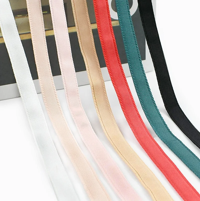 10/20M 10mm Tubular Nylon Ribbon Band for Bra Underwire Channeling Tape Underwear Protection Webbing Sewing Material Accessories