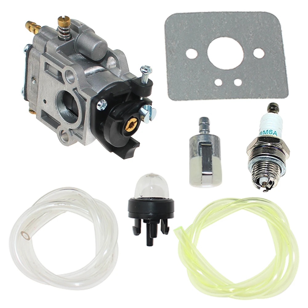 7sets Carburetor with Fuel Filter Primer Bulb Fuel Hose Gasket Fits For Homelite Ryobi Toro 51950 51970 51990 985473001 WYK-345