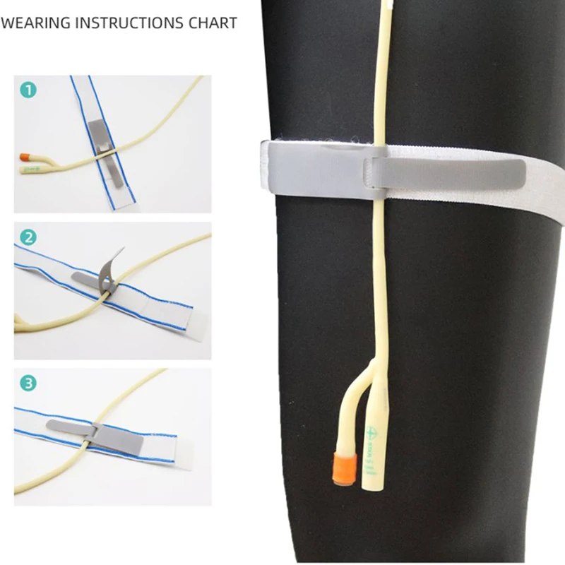 Z. Z. 1Pcs Durable Urine Bag Leg Holder Fixation Band Catheter Fixator Elastic Adjustable Comfortable External Fixation Fixator
