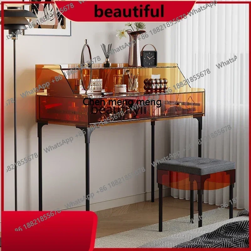 

Light luxury acrylic dresser Italian bedroom, modern minimalist small creative, dressing table H