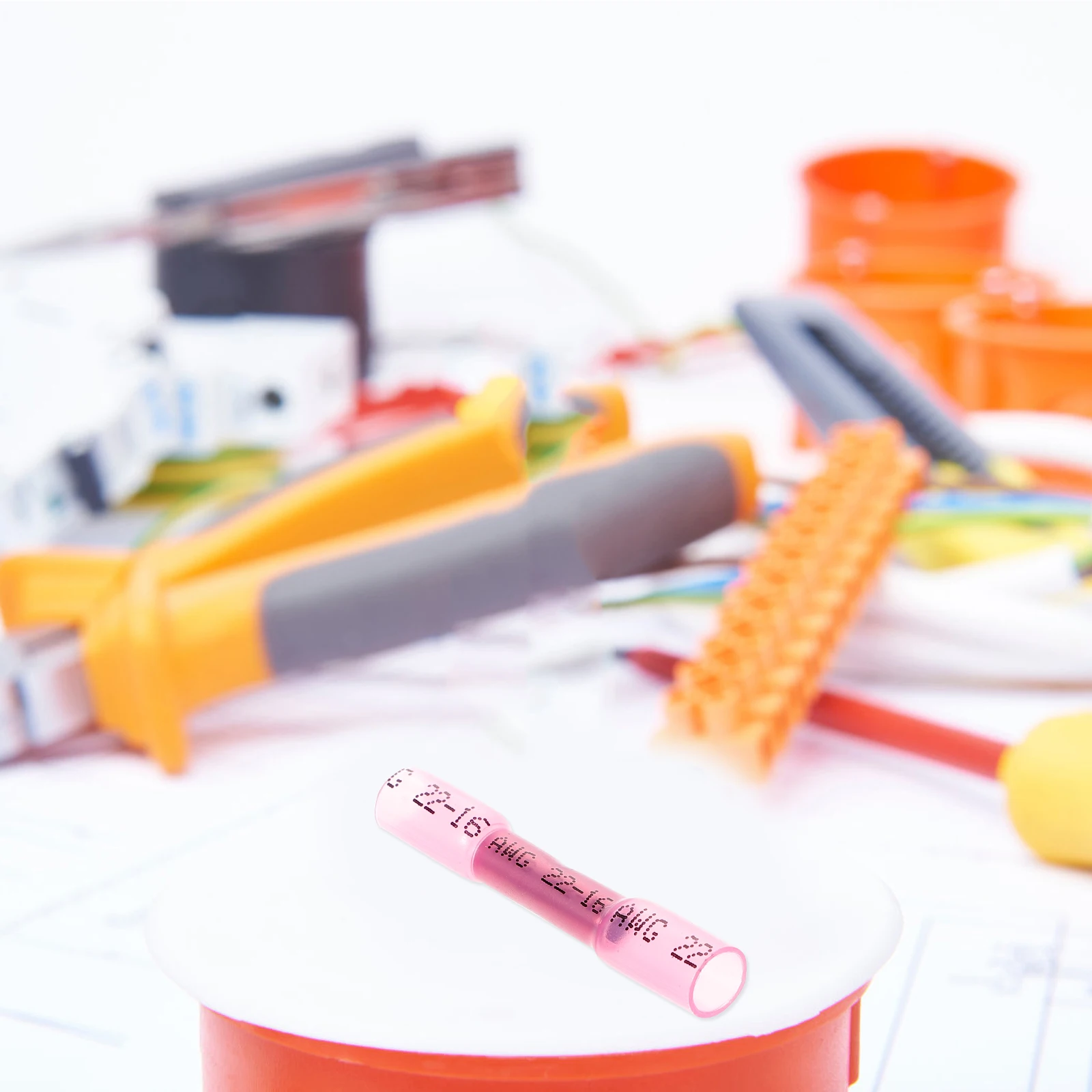 

200pcs Heat Shrink Wire Connectors Insulated Butt Copper Terminals Heavy Duty Crimp Electrical Connectors Automotive Marine