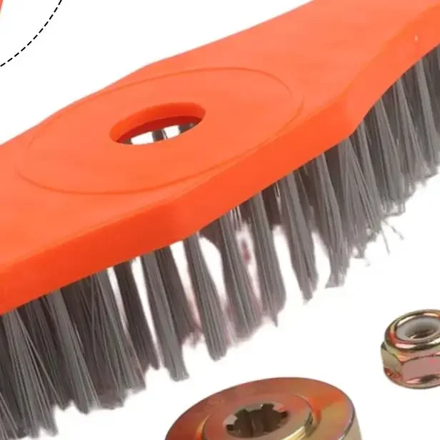 

Nylon Cleaning Brush With Fixing Accessories For Lawn Mower Floor Grout Wall Scrubbing Power Tool Garden Maintenance